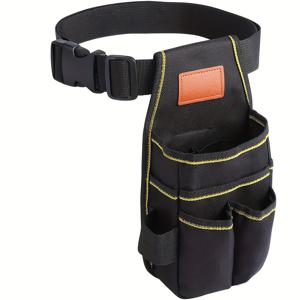 TEMU 벨트 포함 다기능 하드웨어 공구 키트, 범용 소형 공구 키트, 컴팩트 공구 파우치, 벨트형 공구 가방, 산업용 등급 강화 내마모성 옥스포드 천, 수납칸 12개, 전기기사, 정비공, 목수 등에 이상적