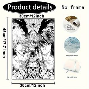 TEMU 1개 프레임리스 캔버스 아트 - 애니메이션 포스터, 12x18인치, 생생한 만화 벽 장식, 기숙사, 애니메이션 팬, 홈 데코용, 애니메이션 매니아에게 적합, 인테리어, canvas poster, 영화 포스터, 포스터 인테리어, 대형 포스터, 캔버스 포스터