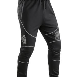 TEMU FORBEMK 남성용 BMX 마운틴 바이크 팬츠, 탄력 있는 허리 & 조절 가능한 끈, 다수의 포켓, 내구성 있는 열전사 프린트 - 사이클링, 러닝, 야외 스포츠용 통기성 니트 원단 (블랙), 슬림한 스포츠 의류, 유연한 운동복