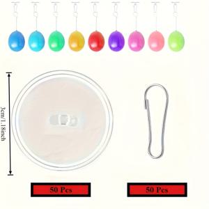 TEMU 100개입 1.18인치 간편 설치 자체 접착 천장 후크 - 원형 흡착 벽 후크, 휴일, 결혼식, 생일 파티 장식 및 이벤트 걸이 용도, 스타일리시한 디자인, 내구성 있는 소재, 실용적인 후크, 후크, 휴일 장식,세련된 디자인,강력 접착제,DIY 애호가