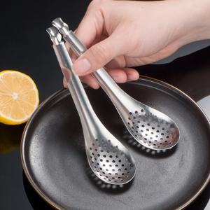 TEMU 가족용 스테인리스 스틸 스트레이너 4종 세트 (카비어 스푼, 계란黃체 캡슐 필터, 분자 요리 창의 도구 포함)
