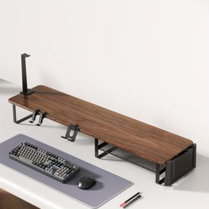 TEMU 컴퓨터 모니터, 노트북, 게이밍 및 사무용으로 디자인된 다용도 모니터 스탠드. 헤드셋 홀더, 휴대폰 및 태블릿용 스탠드, 게임 컨트롤러 홀더가 함께 제공됩니다.