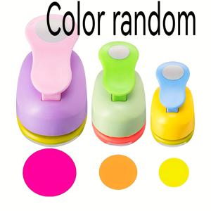 TEMU 3종 라운드 홀 펀치 세트, 8mm, 16mm, 25mm 다양한 크기의 라운드 홀 펀치, 카드 만들기, 스크랩북 앨범, 사진 정리 및 사무용품에 적합, 랜덤 색상, 스크랩북 용품, 사진 앨범 제작