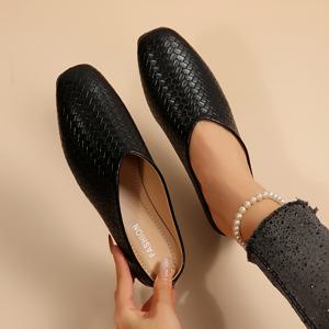 TEMU 여성용 가을 슬립온 슈즈, 편안하고 활용도 높으며 스타일리시한 여성 신발