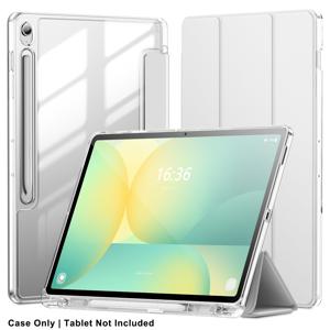 TEMU 삼성 갤럭시 탭 S10/S10 FE 10.9'' 2025 SM-X520/X526/X526B SM-X720/X726B 태블릿 보호 케이스 투명 아크릴 안티벤딩 신형 하드 케이스 펜슬 홀더 자동 슬립/ 지원