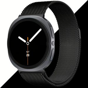 TEMU 삼성 8 44mm/40mm 밴드 여성/남성용 밀라네즈 루프 메탈 스트랩, 밀라네즈 루프 자석 브레이슬릿 통기성 조절 가능한 손목밴드 - 8 클래식 스마트워치 액세서리