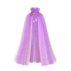 TEMU 애니메이션 영화 겨울왕국 공주 코스튬 망토, 코스프레 캐릭터 변장용 망토, 생일 파티 코스튬 소품, 무대 공연용 변장 망토