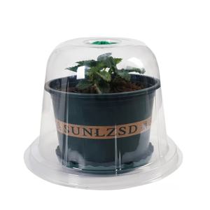 TEMU 10개 야채, 모종 꽃, 어린 모종, 소형 식물 보호 및 보습 커버, 5개의 단열 커버 + 5개의 접지 스테이크, 원형 및 두꺼운 모양, 모종 보호 커버, 투명 식물 커버, 해충 방지 커버, 재사용 가능