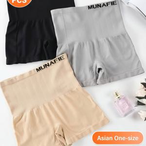 TEMU 3팩 여성용 하이웨이스트 쉐이핑웨어 반바지 여성 속옷 쉐이핑 및 힙업 하이웨이스트 패셔너블 허리 가림 및 쉐이핑 통기성 원단 복부 조형