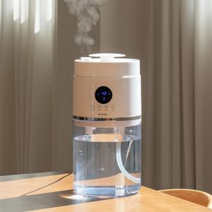 TEMU 4L 가열식 가습기 통세척 대용량 펌핑 리모컨 따뜻한 스팀 가습기