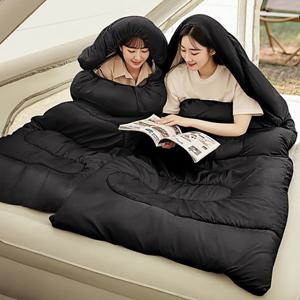 TEMU 초강력 초경량 보온 침낭 1인용 경량 캠핑 용품 봉투형 사계절용 침낭 210 x 75cm