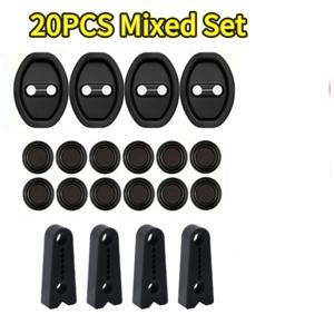 TEMU 자동차 도어락 보호 커버 20개 세트, 충격 흡수 패드 및 방음 패드, 차량 안전성 강화용, 다양한 차종과 호환, 범용 자동차 클립 보호대, 실리콘 클립 쿠션, 스크래치 방지