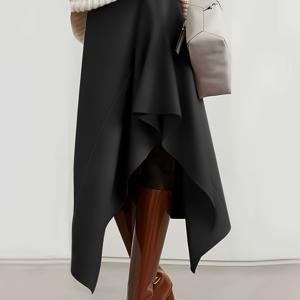 TEMU 여성 패션 비정형 미디 스커트 - 니안니안의 셀렉션