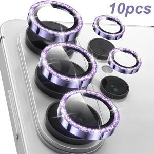 TEMU Samsung Galaxy S26 Ultra 전용 렌즈 보호 필름 10매입 | 9H+ 강화 유리, 5배 강력한 독립형 메탈 링, 스크래치 방지 글리터