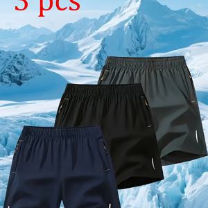 TEMU 남성 여름 스포츠 반바지, 트렌디한 경량 5부 캐주얼 바지, 루즈핏 러닝 반바지