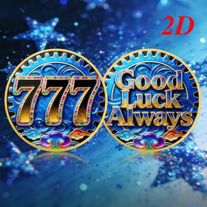 TEMU 행운과 축복을 전하는 행운의 777 블루 글리터 동전 2D, 보석 상감, 부와 행운, 행복의 도래를 상징. 파란색 파도 무늬는 지속적인 행운을 의미하며, 희망과 아름다운 소원을 전달합니다. 행운의 기념품이자 친구와 가족을 위한 기념 선물로, 행운과 밝은 미래를 상징합니다