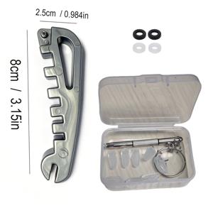 TEMU 14개 안경 조정 공구 세트, 미끄럼 방지 안경 패드, 미끄럼 방지 휴대가 편리한 귀고리, 멀티 사이즈 드라이버 비트(일자, 십자, 육각), 열쇠고리형 휴대용 공구, 다기능 안경테 조정 공구, 다용도 암축 곡률 조정 플라이어, 다중 슬롯 안경 수리 공구, 안경 액세서리 세트, 미니 드라이버 공구, 안경테 암축 조정 공구