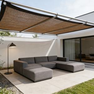 TEMU 햇빛 차단용 브라운 색조 그늘막, 마당, 캠핑, 온실, 주차장, 정원 또는 강아지 집에 적합