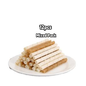 TEMU 6개 & 12개입 치아 건강을 위한 애완동물 장난감 - 건강한 치아를 위한 씹는 장난감 - 무독성 폴리에틸렌 소재 애완동물 치아 스틱 - 안전하고 무독성 - 훈련 보상 - 소형견에서 중형견 장난감에 적합 - 애완동물 치아 장난감