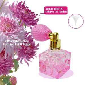 TEMU 스퀘어 로마스 에어 쿠션 스프레이 병, 여행 및 일상 사용에 적합한 리필 가능한 향수 아토마이저. 빈티지 디자인, 여성 필수 아이템. 에어 쿠션 색상 랜덤, 훌륭한 선물 선택