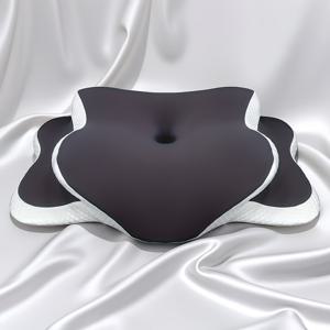 TEMU 인체공학적 경추 지지 베개, 나비형 저반동 베개, 옆으로/등으로/엎드려서 자는 사람에게 적합, 통기성 소재