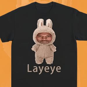 TEMU 2025 카니예 레이예 디즈니 에디션 티셔츠 | 토끼 귀와 