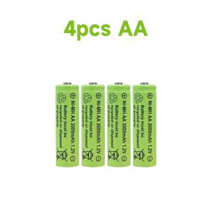 TEMU 4/8/12/16개 옵션, 충전식 AA 배터리 3000mAh Ni-Mh 충전식 1.2V AA 배터리, LED 램프 장난감 Mp3 카메라 플래시 면도기 CD 플레이어 무선 마우스 키보드에 적합