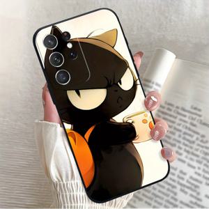 TEMU 갤럭시 S25, S24, S23 FE, S22 플러스 울트라, S25 엣지용 휴대폰 케이스 - 블랙 소프트 케이스, 스타일리시 커플 디자인, 완벽한 선물 - ED1935