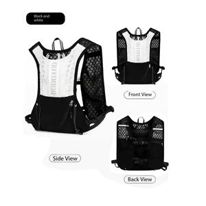 TEMU 업그레이드된 아웃도어 사이클링 및 하이킹 조끼 가방 (물병 홀더 포함), 마라톤 및 트레킹에 적합. 남녀공용 경량 통기성 트렌디 백팩 (조절 가능한 스트랩 및 뒷면에 수납 포켓 포함)