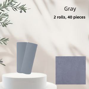 TEMU 2롤 40매, 더 튼튼하고 큰 용량, 재사용 가능한 청소용 물티슈, 가정용 주방 타월 롤, 행주, 거실, 침실 및 주방 청소 용품을 위한 다기능 대체품