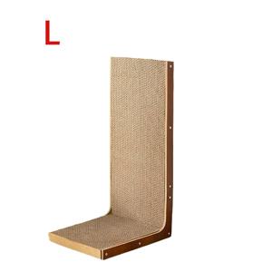 TEMU L자형 고양이 스크래칭 보드, 수직형, 내마모성, 벗겨짐 없음, 대형 골판지 네일 파일, 고양이 자가 놀이 장난감 액세서리