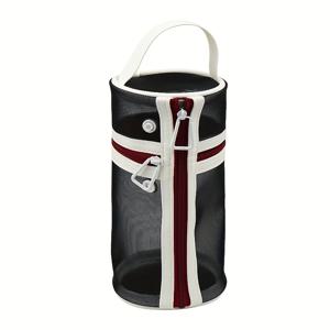 TEMU 싱글 블랙 앤 화이트 귀여운 대용량 문구 가방 - 지퍼 잠금 방식의 튼튼한 패브릭 필통, 학교, 사무실 및 여행용 추가품 보관에 적합