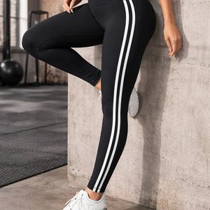 TEMU 신상 봄/여름 단색 여성 패션 스포츠웨어 피트니스 러닝 사이클링 레깅스 타이츠