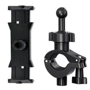 TEMU 1세트 범용 태블릿 & 휴대폰 홀더, 라이브 스트리밍용 조절 가능한 마운트, 마이크 스탠드, 런닝머신, 자전거 및 원형 튜브용 - 4-14인치 기기 호환