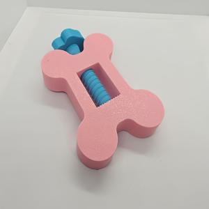 TEMU 강아지 씹는 장난감 홀더 1개, 안전한 그립 핸들 잠금장치, 뼈 모양 슬로우 피더 장난감, 무독성 조절식 직경, 급속한 삼킴 방지, 지저분한 발바닥 보호, 모든 견종용 구강 관리 인터랙티브 장난감