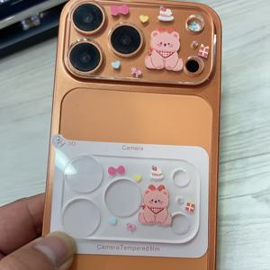 TEMU 아이폰 17 프로 맥스/17 프로 맥스 호환, 베어 카메라 렌즈 보호 필름 강화유리 케이스, 9H 등급 고품질 소재, HD 초박형 강화유리, 스크래치 방지, 쉬운 설치, 정밀 핏, 디자인