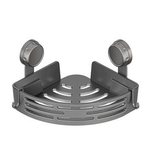 TEMU 흡착판이 있는 공간 절약형 욕실 선반 - 드릴 불필요, 튼튼한 삼각형 모양과 후크로 디자인, 샤워실 및 화장실 벽 또는 타일에 적합, 다용도 수납 옵션으로 기능