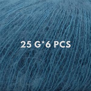 TEMU Lirisnly 선택된 고품질 모헤어 털실 6볼 팩 (25G*6) 65% 모헤어 + 10% 울 + 25% 아크릴, 스웨터, 코트, 스커트 등 뜨개질에 사용