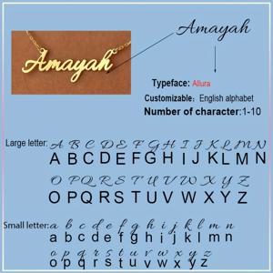 TEMU 맞춤형 이름 목걸이 - 빈티지 레터 초커 (이름/이니셜 커스텀) - 발렌타인데이, 생일, 결혼식 선물용 여성 주얼리 - 사계절 착용 가능 - 초커 목걸이