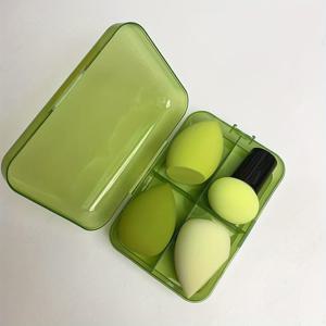 TEMU 메이크업 스펀지 세트 | 건식/습식 파운데이션 겸용, 부드러운 친수성 PU 소재