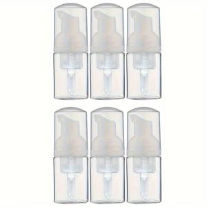 TEMU 4/6/10개 30ml/1oz 빈 폼 비누 펌프 병 여행용 액체 비누, 샴푸, 속눈썹 클렌저, 핸드 솝 리필 가능한 플라스틱 병