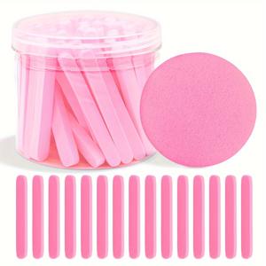 TEMU 60개입 압축 스펀지, 천연 셀룰로오스 스파 스펀지, 얼굴 클렌징, 각질 제거, 메이크업 제거용