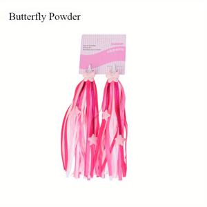 TEMU 2개 컬러풀 별 모양 자전거 핸들바 스트리머 - 레진 태슬 장식, 균형 자전거 및 핸들바용 멀티 컬러 흐르는 리본, 자전거 액세서리