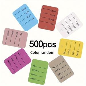 TEMU 500개 빈칸 손글씨 가격 태그 - 의류, 신발, 보석, 모자용 소매점, 시장, 소규모 비즈니스 가격 태그용 빈 라벨 스티커