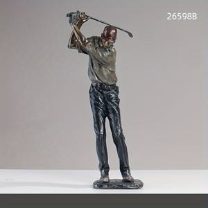 TEMU 1개 스포츠 골프 레진 공예품, 홈 와인 캐비닛 사무실 데스크탑 장식 장식품, 선물, 레진 골퍼 피규어, 창의적인 홈 데코 조각상, 거실 장식에 완벽한 선택