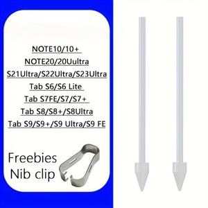 TEMU 펜 팁 2개 세트, S10 s9 s8 펜 펠트 니브, S21울트라 S22울트라 S23울트라 S24울트라 S25울트라 Note10/20s 펜 닙 교체용