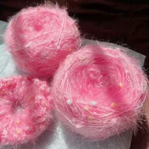 TEMU 개당 50g, 야광 컬러풀 도트 특수 수제 핸드니트 원사, 겨울 보온 컬러 시리즈 수제 혼방 뜨개실, DIY 인형 스카프, 모자 및 기타 재료용, 뜨개질 애호가를 위한 선물