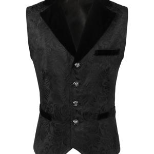 TEMU 남성 중세 의류, 빈티지 고딕 숏 드레스 조끼