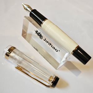 TEMU 1개 클래식 디자인 사무용 문구, 골드 트림 및 잉크 컨버터가 있는 미니 짧은 포켓 만년필