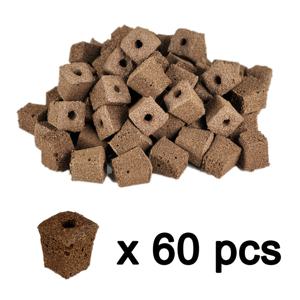 TEMU 수경 실내 정원 시스템용 모종 스타터 스펀지 키트, 10/20/40/60/100개 성장 스펀지 포함, 모종 포드가 뿌리 성장 스펀지 대체, 대부분의 수경 성장 시스템과 호환 가능